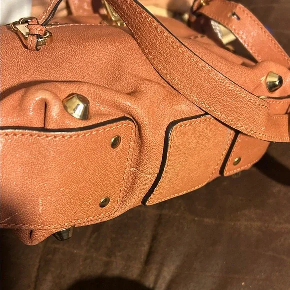 CHLOE Authentic Elegant Tan Leather Handbag